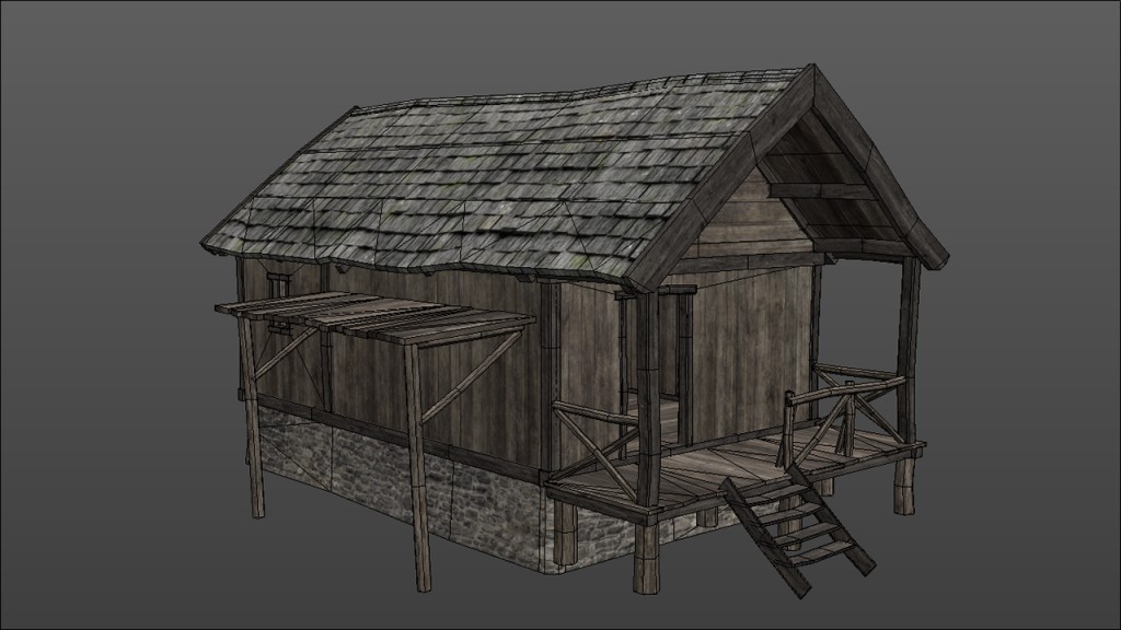 Hunters Cabin (Low Poly + LoD) preview image 2